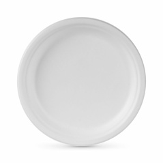 Set di piatti Algon Monouso Bianco Canna da Zucchero 25 cm (12 Unità)