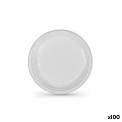 Set di piatti riutilizzabili Algon Bianco Plastica 25 x 25 x 2 cm (6 Unità)
