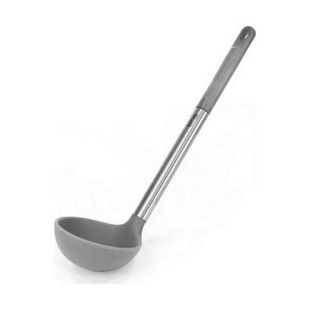 Ladle Quttin Grey Silicone Steel 31 x 8,5 cm (24 Units)