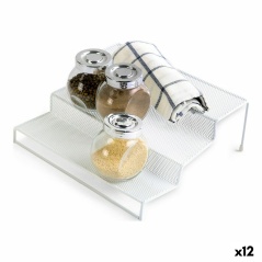 Organiser Confortime Metal White 26,5 x 25 x 9 cm (12 Units)
