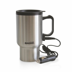 Mug Basic Home Electric Silver 400 ml (12 Units)