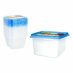Set of 9 lunch boxes Privilege 49792 550 ml 12 x 12 x 7,5 cm (24 Units)