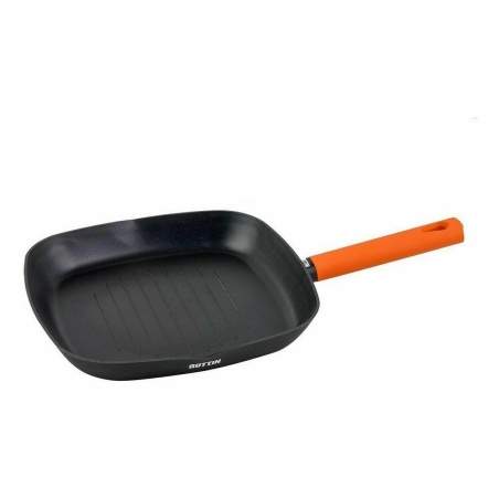 Grill pan Quttin Gastro Black Orange 47 x 29,7 x 4 cm (6 Units)