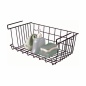 Basket for Kitchen Shelf Confortime Black 43 x 24,4 x 18,5 cm (12 Units)