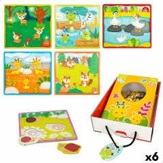 Child's Puzzle Lisciani Touchpad 18 Pieces 16 x 0,5 x 15 cm (6 Units)