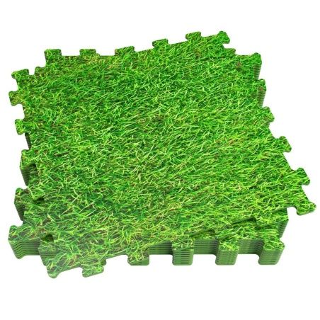 Child's Puzzle Aktive Grass 8 Pieces Eva Rubber 50 x 0,4 x 50 cm (4 Units)