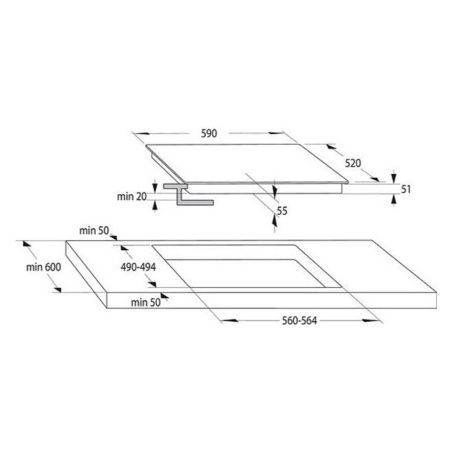 Induction Hot Plate Hisense I6337C 60 cm