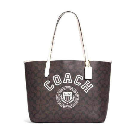 Women's Handbag Coach CB869-IMUOC Brown 44 x 27 x 14 cm