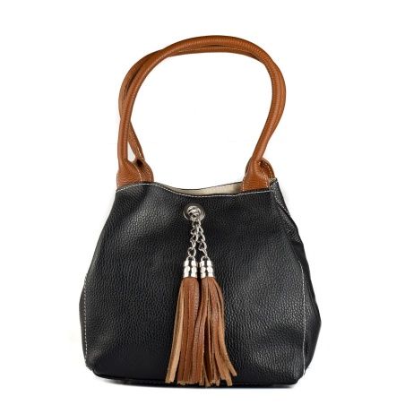 Women's Handbag Anna Morellini WB113267-BLACK-LEATH Black 21 x 22 x 12 cm