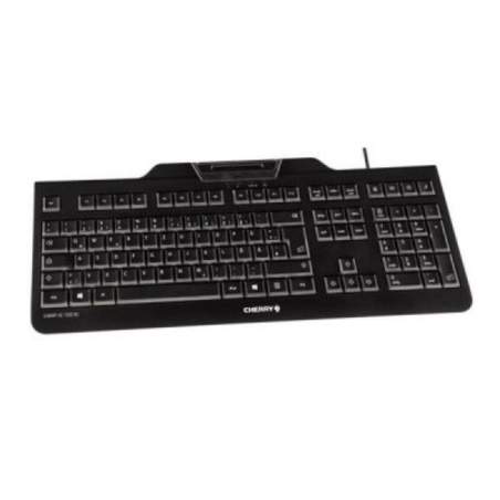 Tastiera con Lettore Cherry JK-A0100ES-2 Qwerty in Spagnolo Nero