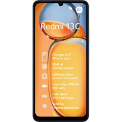 Smartphone Xiaomi Redmi 13C 6,74" ARM Cortex-A55 MediaTek Helio G85 6 GB RAM 128 GB Black