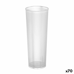 Set di bicchieri riutilizzabili Algon A tubo Trasparente 6 Pezzi 300 ml (70 Unità)