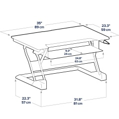 Screen Table Support Ergotron WorkFit-T