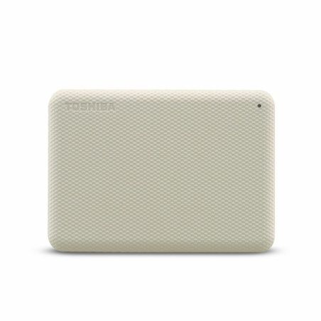 External Hard Drive Toshiba CANVIO ADVANCE Beige White 4TB USB 3.2 Gen 1