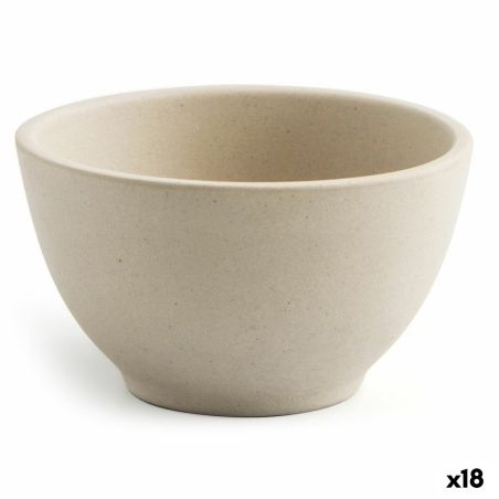 Ciotola Quid Mineral Ceramica Beige (9 x 5 cm) (18 Unità)