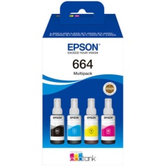 Original Ink Cartridge Epson C13T664640 Multicolour Black