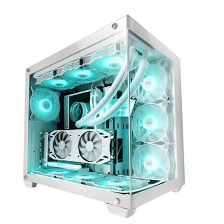 Case computer desktop ATX Mars Gaming MCV4 XXL PREMIUM Bianco