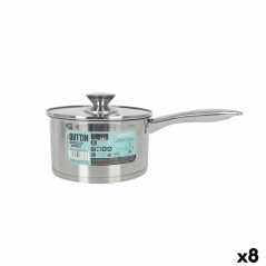 Casseruola con Coperchio Quttin Hermes 2,2 L Acciaio (8 Unità)