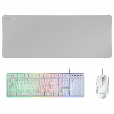 Game pack Mars Gaming MCPXWES LED RGB Bianco Qwerty in Spagnolo