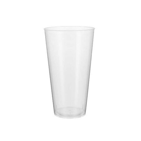 Set of reusable glasses Algon Plastic Transparent 4 Pieces 450 ml (64 Units)