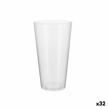 Set di bicchieri riutilizzabili Algon Plastica Trasparente 10 Pezzi 450 ml (32 Unità)