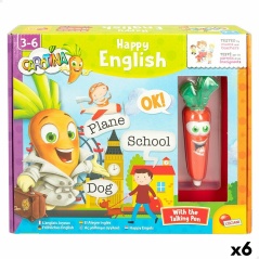 Educational Game Lisciani Carotina Baby Happy English Electric Puzzle 4,5 x 14,5 x 3 cm (6 Units)