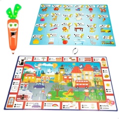 Educational Game Lisciani Carotina Baby Happy English Electric Puzzle 4,5 x 14,5 x 3 cm (6 Units)