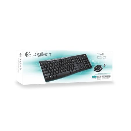 Keyboard and Wireless Mouse Logitech MK270 Azerty French
