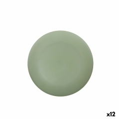 Flat Plate Alfares Melamin Green 32,5 x 2 cm (12 Units)