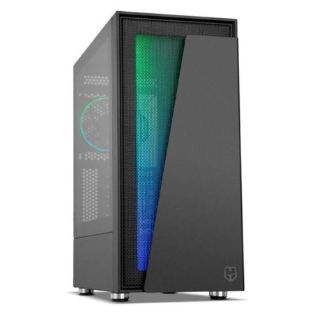 ATX Semi-tower Box Nox 8436587971327 LED RGB Black Multicolour
