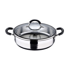 Casserole with lid Masterpro Stainless steel AISI 304 (3,8 L) 28 x 7 cm