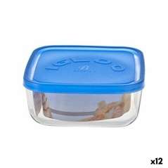 Lunch box Borgonovo 6277815 Blue 960 ml 15 x 15 x 6,2 cm (12 Units) (Ø 15 cm)