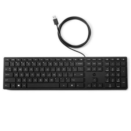 Keyboard HP 9SR37AA Black QWERTY Spanish Qwerty