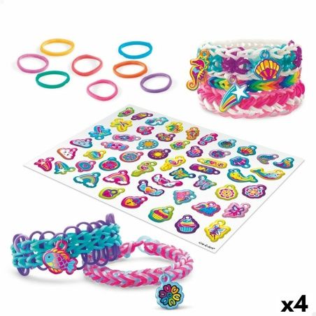 Bracelet Making Kit Cra-Z-Art Shimmer 'n Sparkle sirenas unicornios Plastic 33 x 2,5 x 5 cm (4 Units)