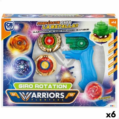 Set of spinning tops Colorbaby Warriors Fighters (6 Units)