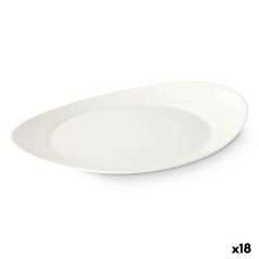 Piatto da pranzo Bianco Vetro 30,5 x 3 x 26 cm (18 Unità)