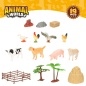 Animal figures Colorbaby 19 Pieces Farm Plastic 13 x 8 x 3 cm (6 Units)