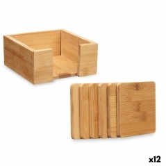 Coasters Bamboo (12 Units) Squares 7 Pieces
