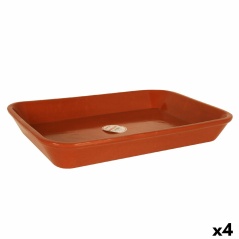Serving Platter Azofra Rectangular 40 x 27,5 x 5,5 cm (4 Units) Baked clay