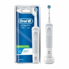 Spazzolino da Denti Elettrico Vitality Cross Action Oral-B Bianco (1 Pezzi)