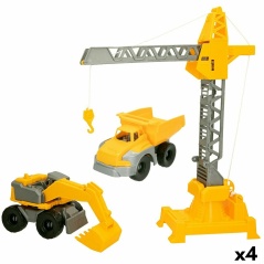 Construction Vehicles Colorbaby 31 x 41 x 9,5 cm (4 Units) 3 Pieces