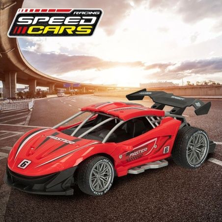 Remote-Controlled Car Speed & Go 22 x 7 x 11 cm 1:16 Red 6 Units
