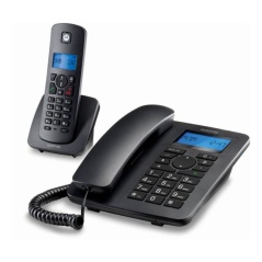 Telefono Fisso Motorola 107C4201 DECT (2 pcs) Nero