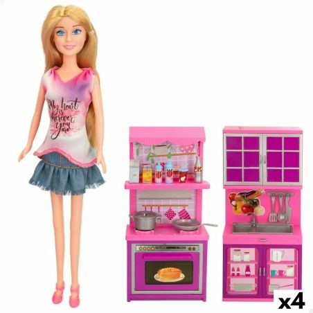 Doll Colorbaby Isabella Chef 10 x 30 x 4 cm Kitchen (4 Units)