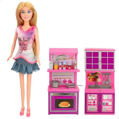 Doll Colorbaby Isabella Chef 10 x 30 x 4 cm Kitchen (4 Units)