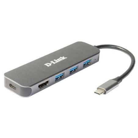 USB Hub D-Link DUB-2333 Grey 60 W