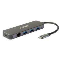 Hub USB D-Link DUB-2334 Grigio