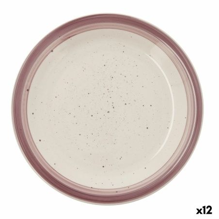 Piatto da pranzo Quid Allegra Peoni Bicolore Ceramica Ø 27 cm (12 Unità)