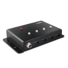 Hub USB LINDY 43374 Nero (1 Unità)