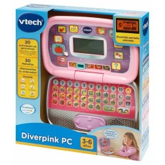 Computer giocattolo Vtech Diverpink PC ES 24 x 16 x 6 cm